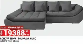 Merkury Market ROHOVÁ SEDACÍ SOUPRAVA HUGO nabídka