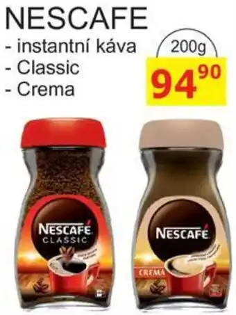 BENE Nápoje NESCAFE nabídka