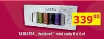BENE Nápoje TATRATEA „dvojková mini sada 6 x 4 cl nabídka