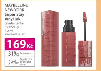 Hebe MAYBELLINE NEW YORK Super Stay Vinyl Ink nabídka