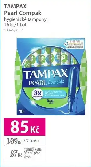 Hebe TAMPAX Pearl Compak nabídka