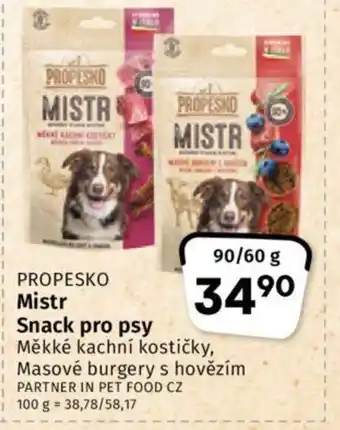 Coop PROPESKO Mistr Snack pro psy nabídka