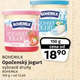 Coop BOHEMILK Opočenský jogurt nabídka