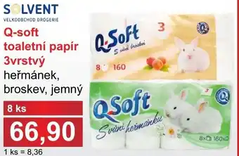 PLUS JIP Q-soft toaletní papír 3vrstvý nabídka