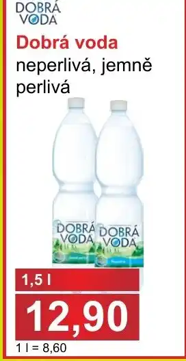 PLUS JIP Dobrá voda neperlivá, jemně perlivá 1.5L nabídka
