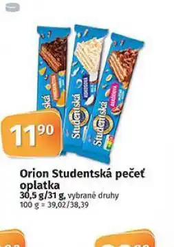 Coop Orion studentská pečeť nabídka