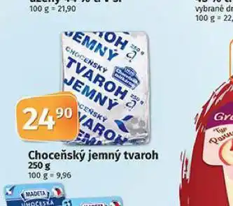 Coop Choceňský jemný tvaroh nabídka