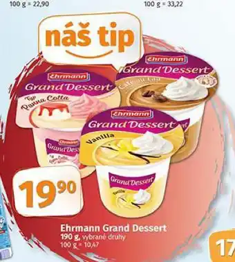 Coop Ehrmann grand dessert nabídka