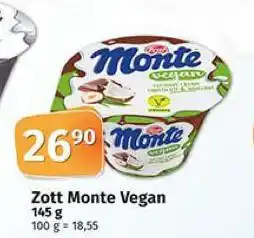 Coop Zott monte vegan nabídka