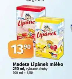 Coop Madeta lipánek mléko nabídka