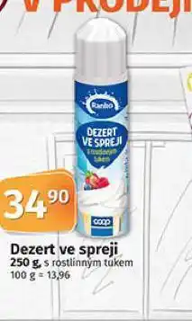 Coop Dezert ve spreji nabídka