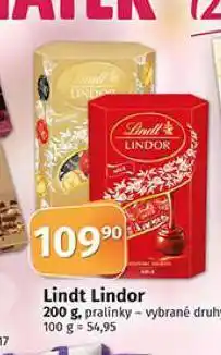 Coop Lindt lindor pralinky nabídka