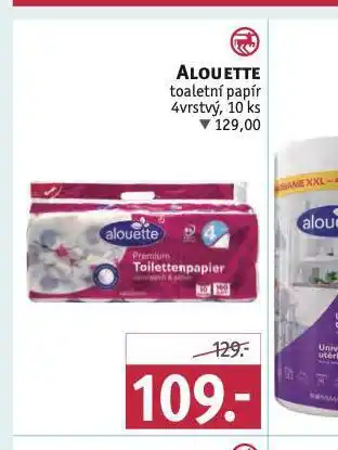 Rossmann Alouette toaletní papír nabídka