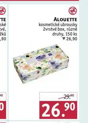 Rossmann Alouette kosmetické ubrousky nabídka