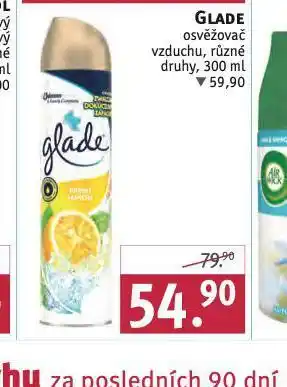 Rossmann Glade osvěžovač vzduchu nabídka