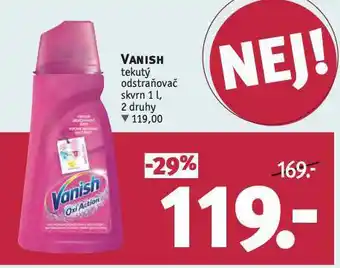 Rossmann Vanish tekutý odstraňovač skvrn nabídka