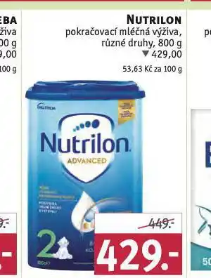 Rossmann Nutrilon pokračovací mléčná výživa nabídka