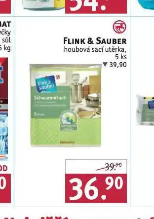 Rossmann Flink & sauber houbová sací utěrka nabídka