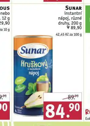 Rossmann Sunar instantní nápoj nabídka