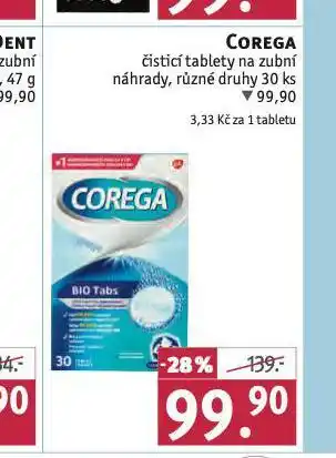 Rossmann Corega čistící tablety nabídka
