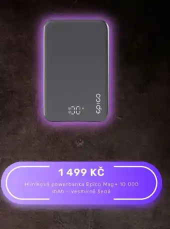 Hliníková powerbanka Epico Mag+ 10 000 mAh - vesmírně šedá