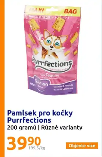 Action Pamlsek pro kočky Purrfections nabídka