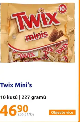 Action Twix Mini's nabídka