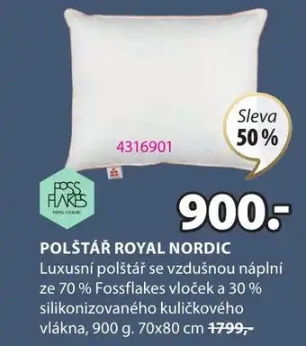 JYSK POLŠTÁŘ ROYAL NORDIC nabídka
