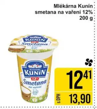 Jip Mlékárna Kunín smetana na vaření 12% 200 g nabídka