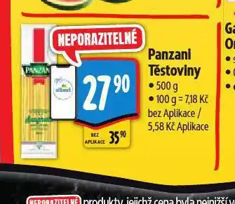 Albert Panzani těstoviny nabídka