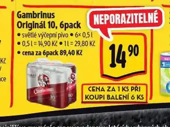 Albert Pivo gambrinus originál 10 nabídka