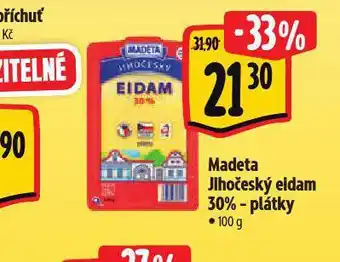 Albert Madeta jihočeský eidam 30% plátky nabídka