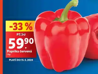 Lidl Paprika červená nabídka