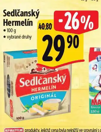 Albert Sedlčanský hermelín nabídka
