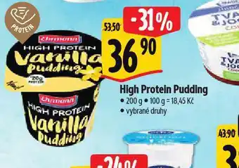 Albert High protein pudding nabídka