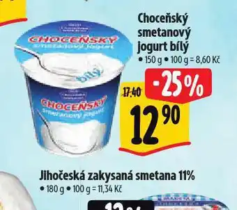 Albert Choceňský smetanový jogurt bílý nabídka
