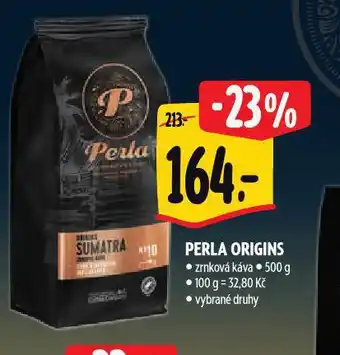 Albert Perla origins zrnková káva nabídka