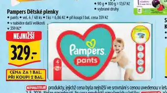 Albert Pampers dětské plenky nabídka