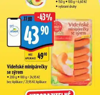 Albert Vídeňské minipárečky nabídka
