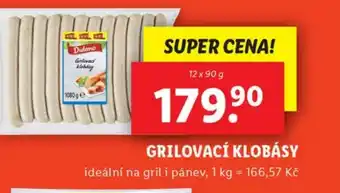 Lidl GRILOVACÍ KLOBÁSY nabídka