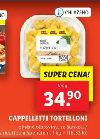 Lidl CAPPELLETTI TORTELLONI nabídka