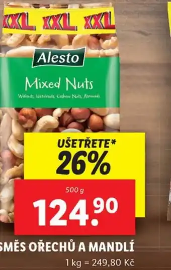 Lidl SMĚS OŘECHŮ A MANDLÍ nabídka