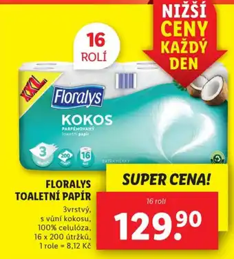 Lidl FLORALYS TOALETNÍ PAPÍR nabídka