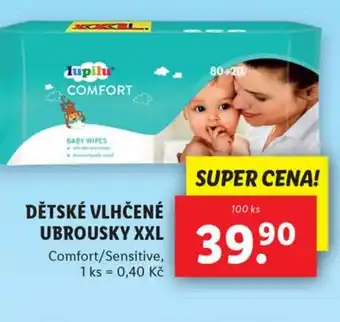 Lidl DĚTSKÉ VLHČENÉ UBROUSKY XXL nabídka