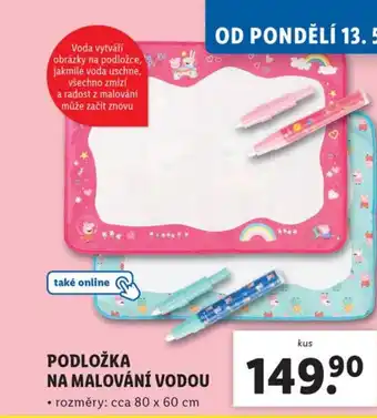 Lidl PODLOŽKA NA MALOVÁNÍ VODOU nabídka