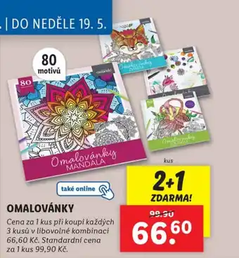 Lidl OMALOVÁNKY nabídka