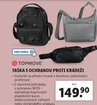 Lidl TAŠKA S OCHRANOU PROTI KRÁDEŽI nabídka