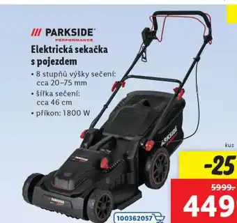 Lidl Elektrická sekačka s pojezdem nabídka