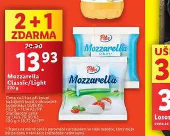 Lidl Mozzarella nabídka