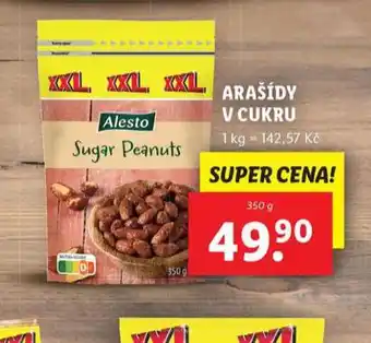 Lidl Arašídy v cukru nabídka